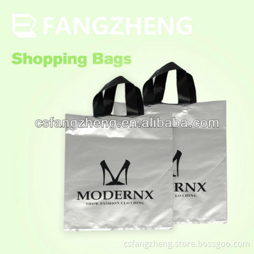 LDPE/PE/BOPP/PP Cheap Die Cut plastic Handle Bags